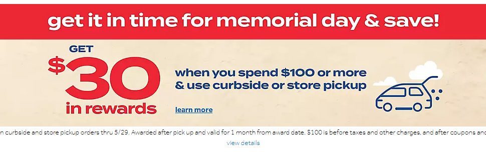 Bed Bath and Beyond $30 In Rewards $100+ When You Use Curbside Or Store Pickup
