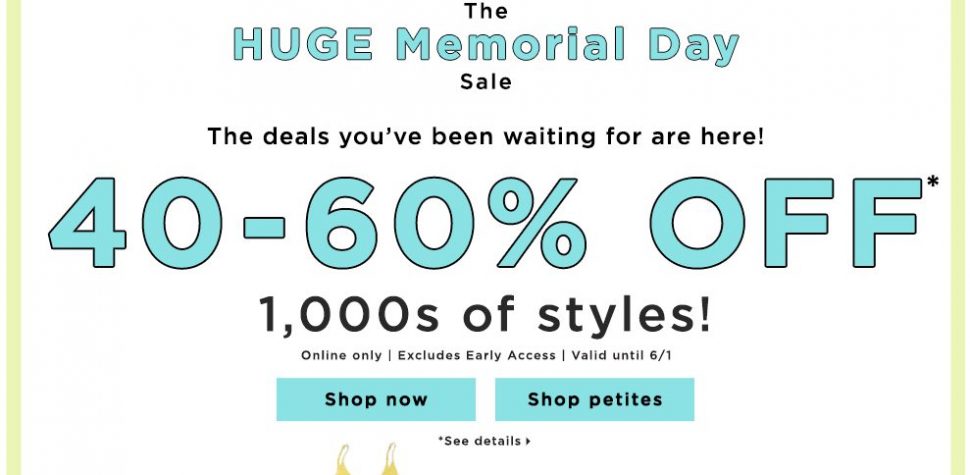 LOFT Outlet Memorial Day Sale 40-60% Off 1,000s of Styles