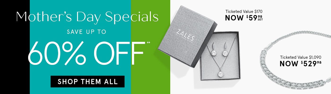 Zales Outlet Mother's Day Specials! 60% Off Sitewide